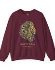 Jerusalem Lion of Judah Sweatshirt in Maroon - Shop Israel
