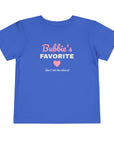 Bubbie's Favorite Toddler T-Shirt in True Royal - Shop Israel