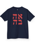 Ahava Hebrew Kids T-Shirt - Shop Israel