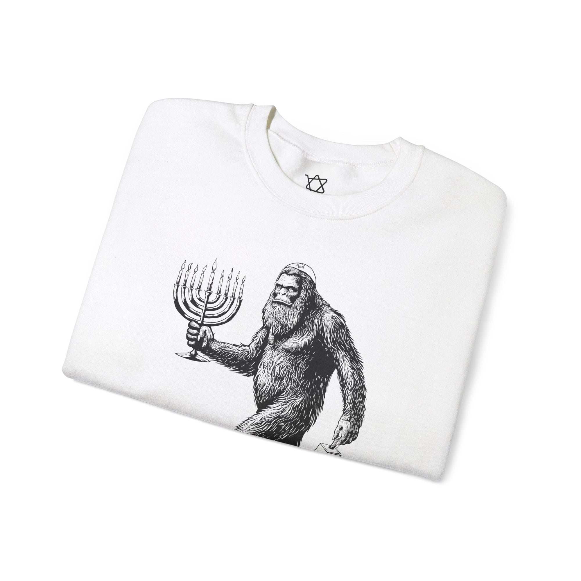 Bigfoot Yeti Hanukkah Sweater - Shop Israel