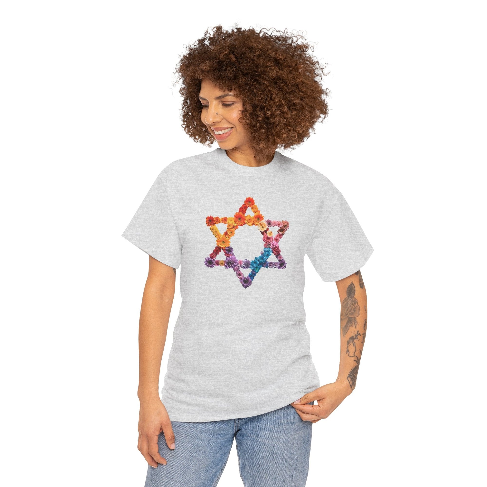 Blooming Star of David T-Shirt - Shop Israel