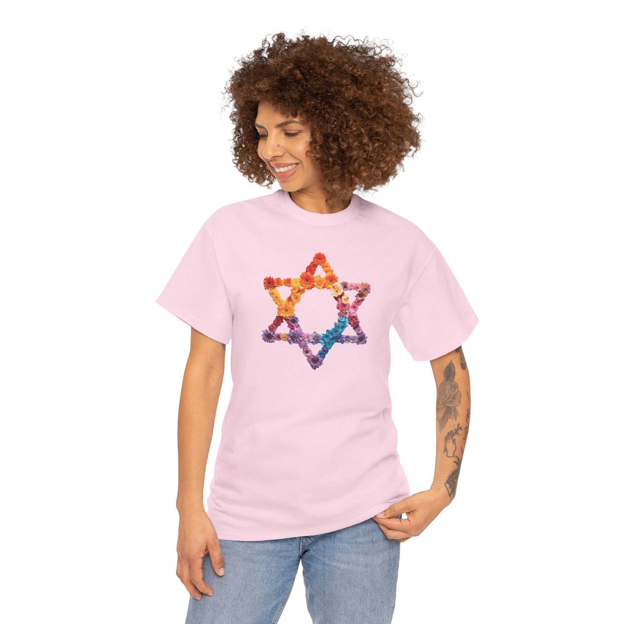 Blooming Star of David T-Shirt - Shop Israel