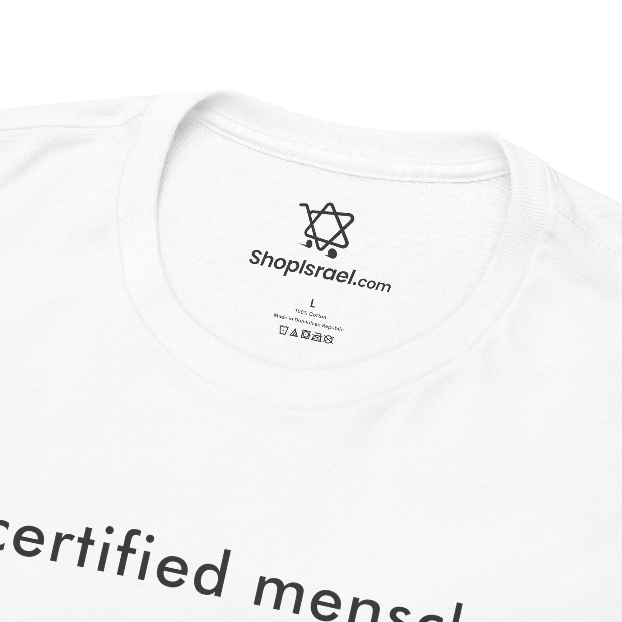 Certified Mensch T-Shirt - Shop Israel