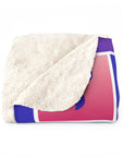 Colorful Hebrew Alphabet Sherpa Blanket - Shop Israel