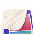 Colorful Hebrew Alphabet Sherpa Blanket - Shop Israel