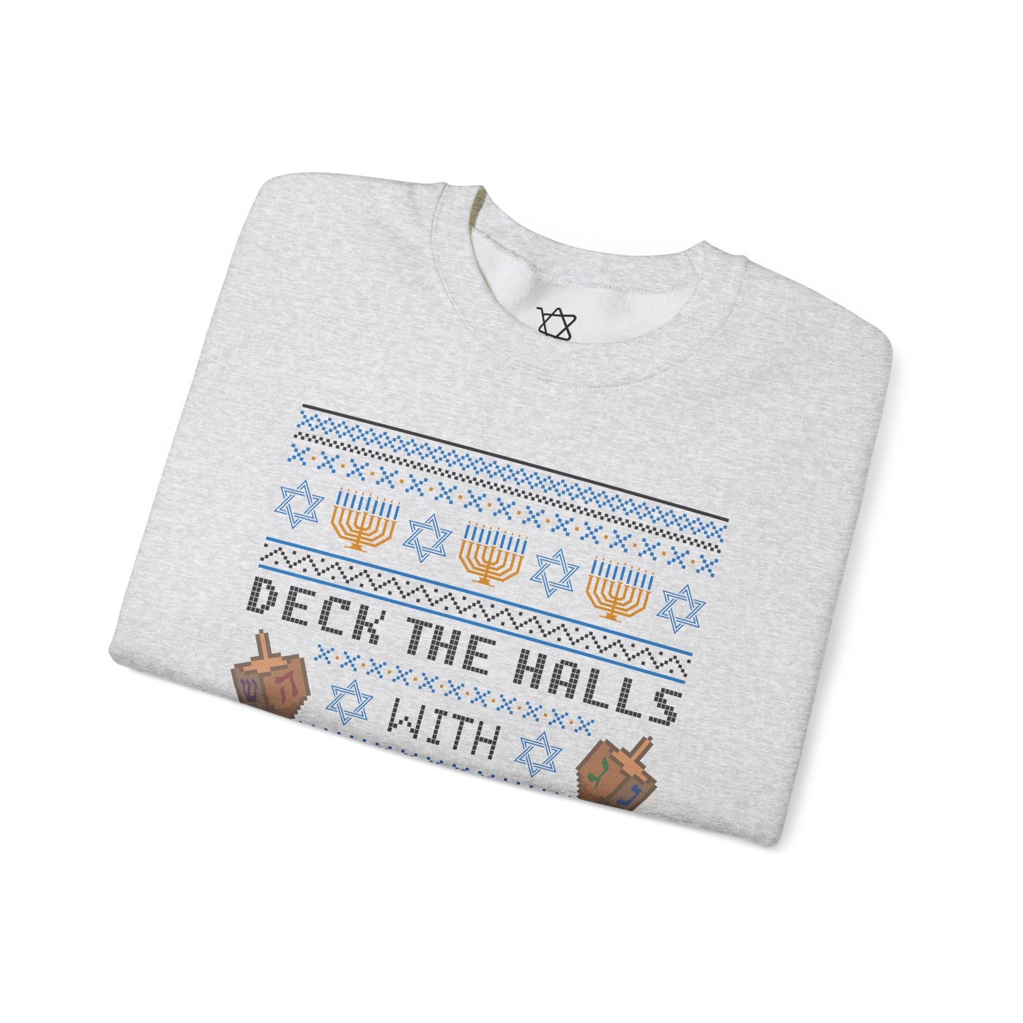 Deck the Halls Ugly Hanukkah Sweater - Shop Israel