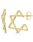 Delicate Star of David Stud Earrings - Shop Israel