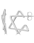 Delicate Star of David Stud Earrings - Shop Israel