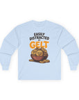Distracted By Gelt Long Sleeve T-Shirt - Shop Israel