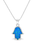 Elegant Opal Hamsa Necklace - Shop Israel
