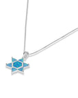 Elegant Opal Star of David Necklace - Shop Israel