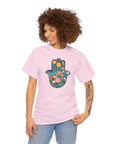 Flower Hamsa T-Shirt - Shop Israel