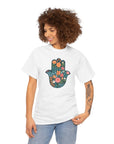 Flower Hamsa T-Shirt - Shop Israel