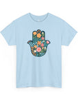Flower Hamsa T-Shirt - Shop Israel