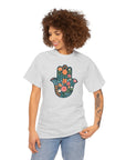 Flower Hamsa T-Shirt - Shop Israel