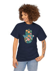 Flower Hamsa T-Shirt - Shop Israel