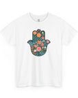 Flower Hamsa T-Shirt - Shop Israel