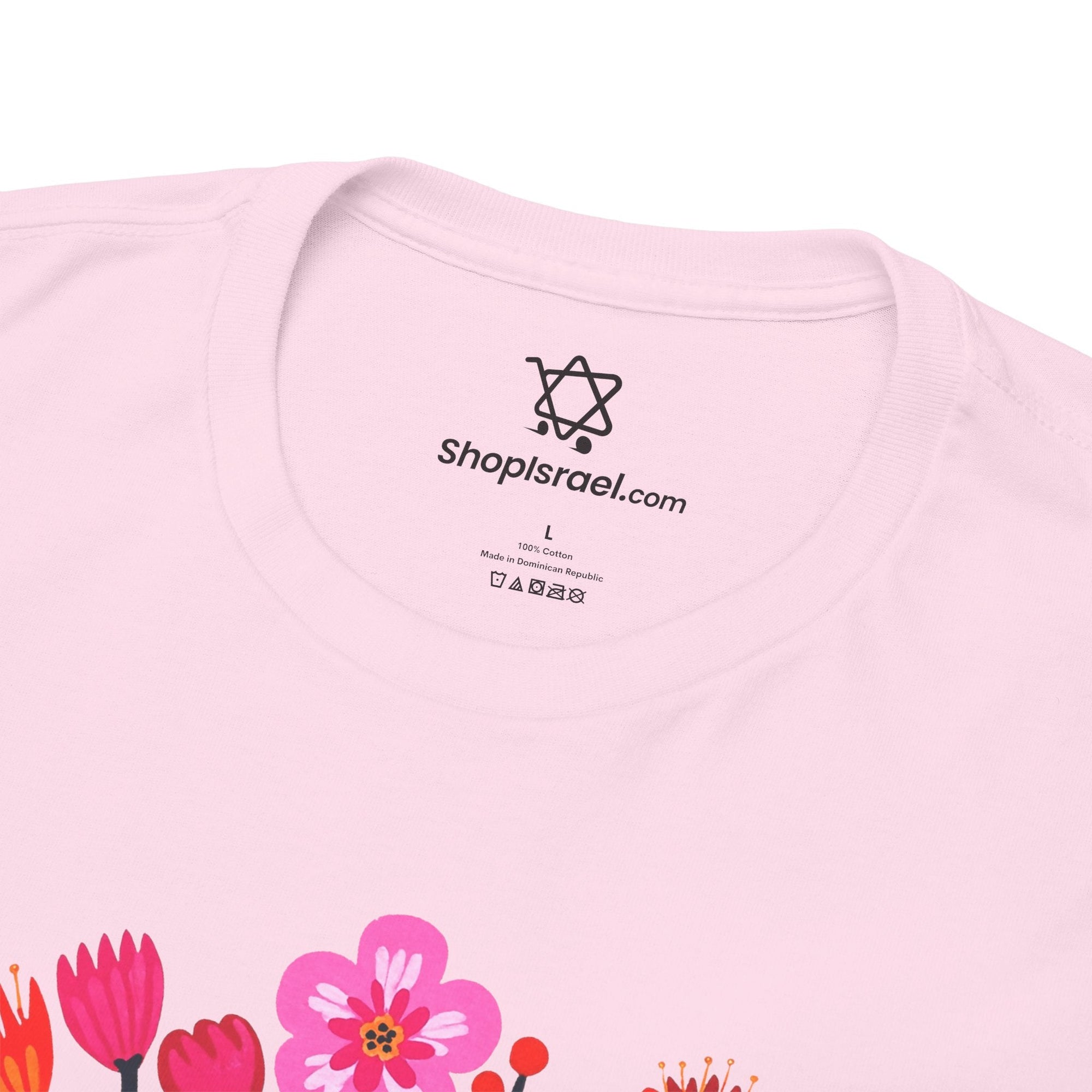 Flower Menorah T-Shirt - Shop Israel