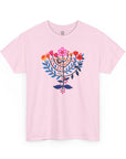 Flower Menorah T-Shirt - Shop Israel