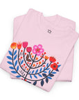 Flower Menorah T-Shirt - Shop Israel