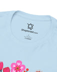 Flower Menorah T-Shirt - Shop Israel