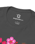 Flower Menorah T-Shirt - Shop Israel