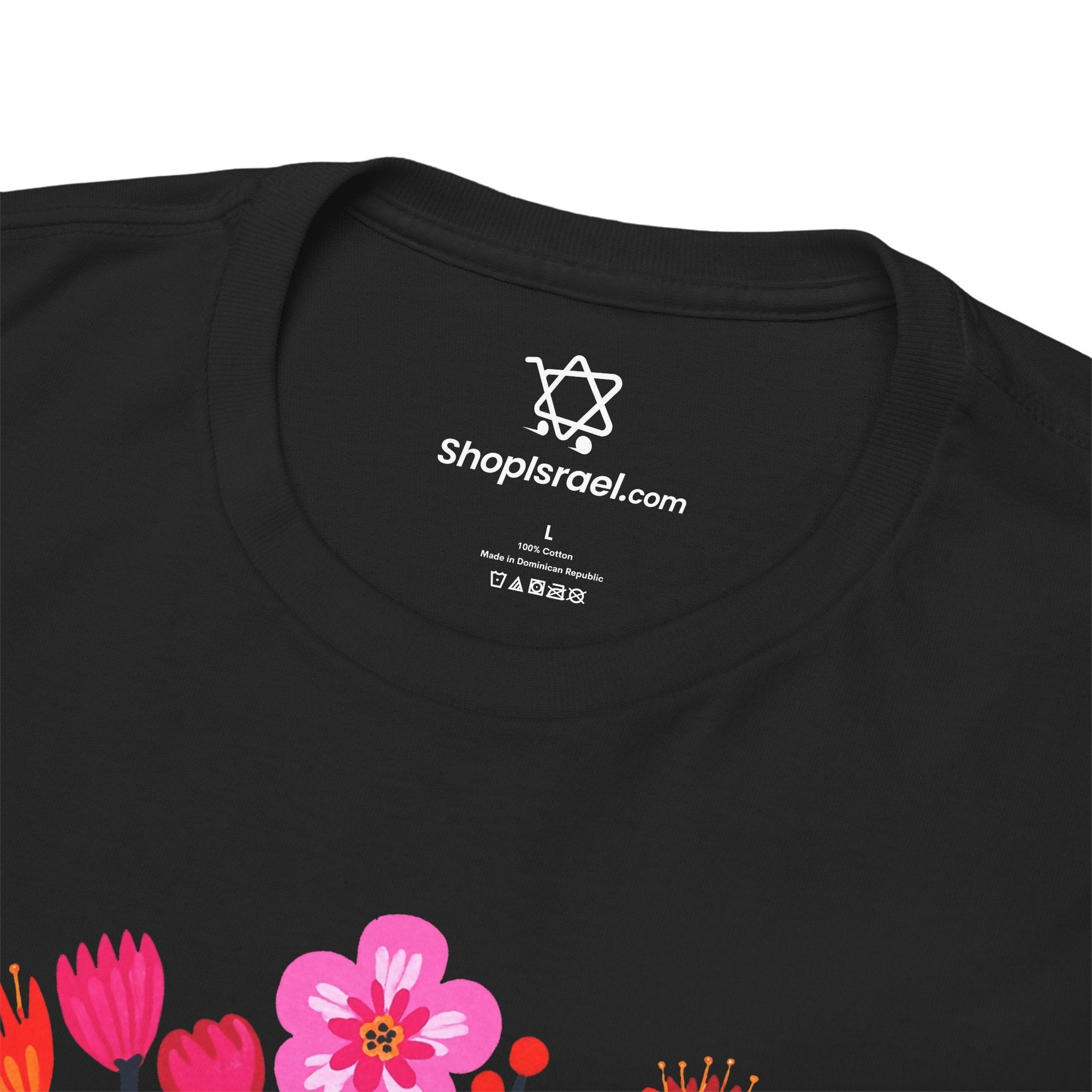 Flower Menorah T-Shirt - Shop Israel