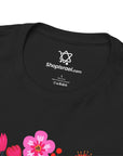Flower Menorah T-Shirt - Shop Israel