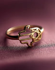 Hamsa Star Ring - Shop Israel