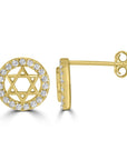 Heavenly Star of David Stud Earrings - Shop Israel