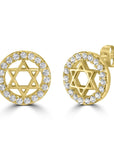 Heavenly Star of David Stud Earrings - Shop Israel
