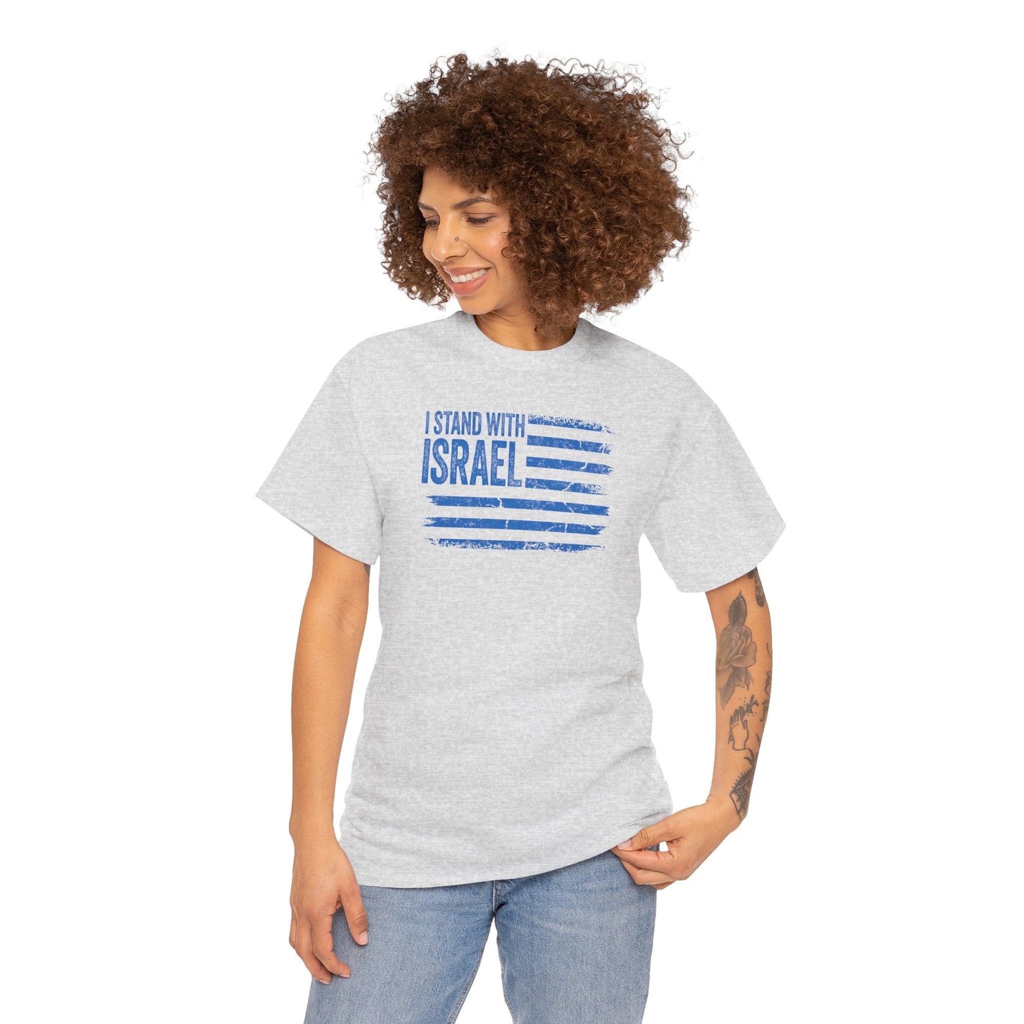 I Stand With Israel USA Flag T-Shirt - Shop Israel