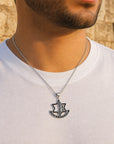 IDF Necklace worn on the chest
