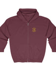 IDF Zip Hoodie Sweatshirt Maroon - Shop Israel