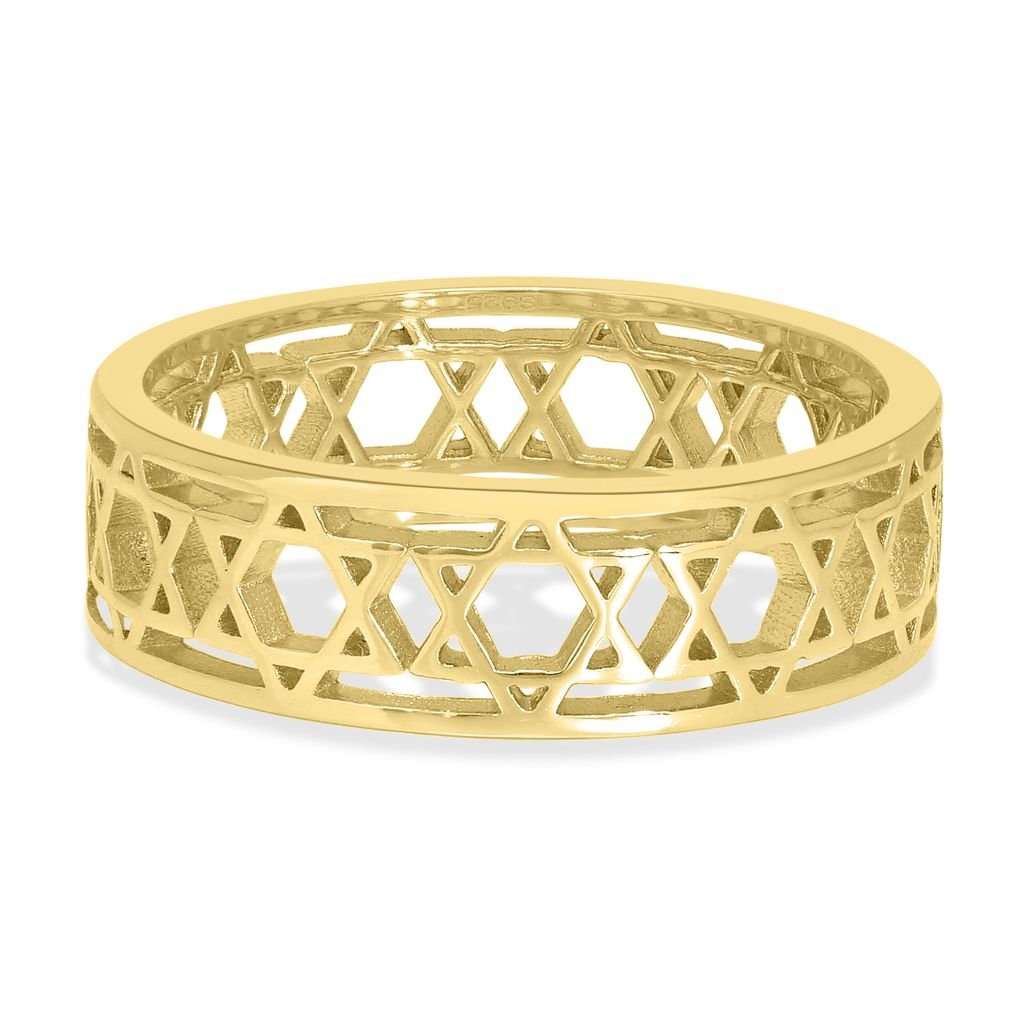 Infinity Band Star of David Ring - Shop Israel