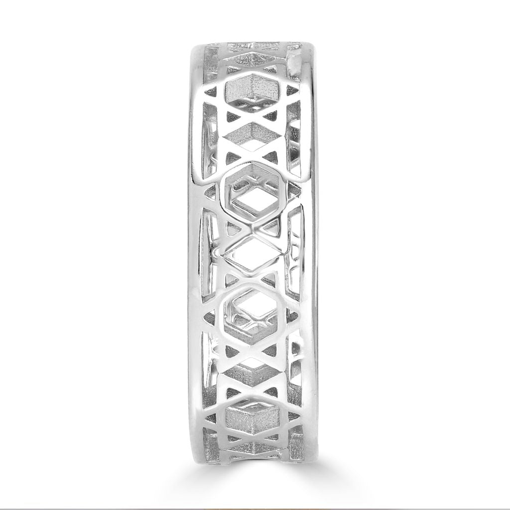 Infinity Band Star of David Ring - Shop Israel