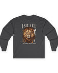 Israel I Stand With You Lion Long Sleeve T-Shirt - Shop Israel