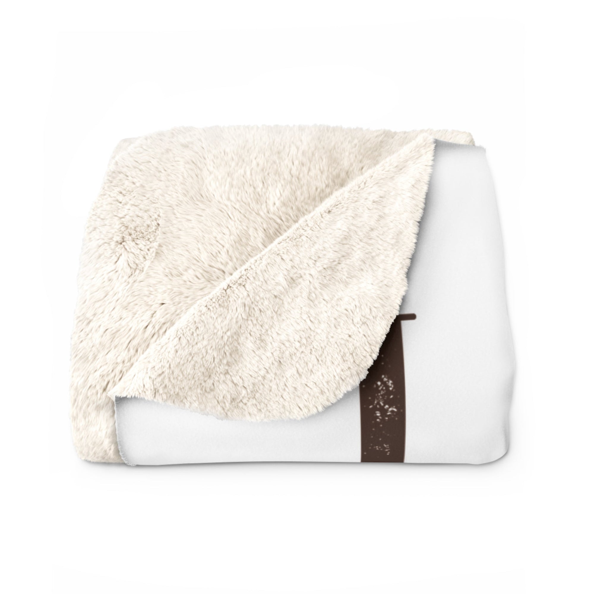 Israel I Stand With You Lion Sherpa Blanket (White) - Shop Israel