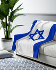 Israeli Flag Sherpa Blanket - Shop Israel