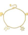 Jewish Symbols Charm Bracelet - Shop Israel