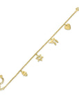 Jewish Symbols Charm Bracelet - Shop Israel