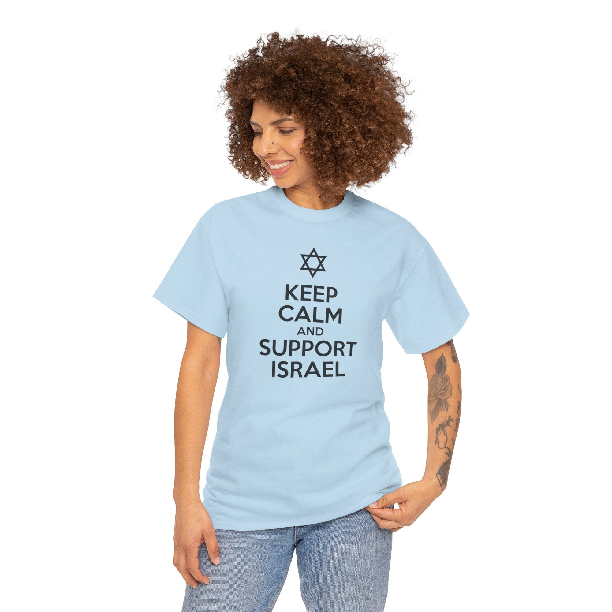 Keep Calm and Support Israel T-Shirt - Shop Israel