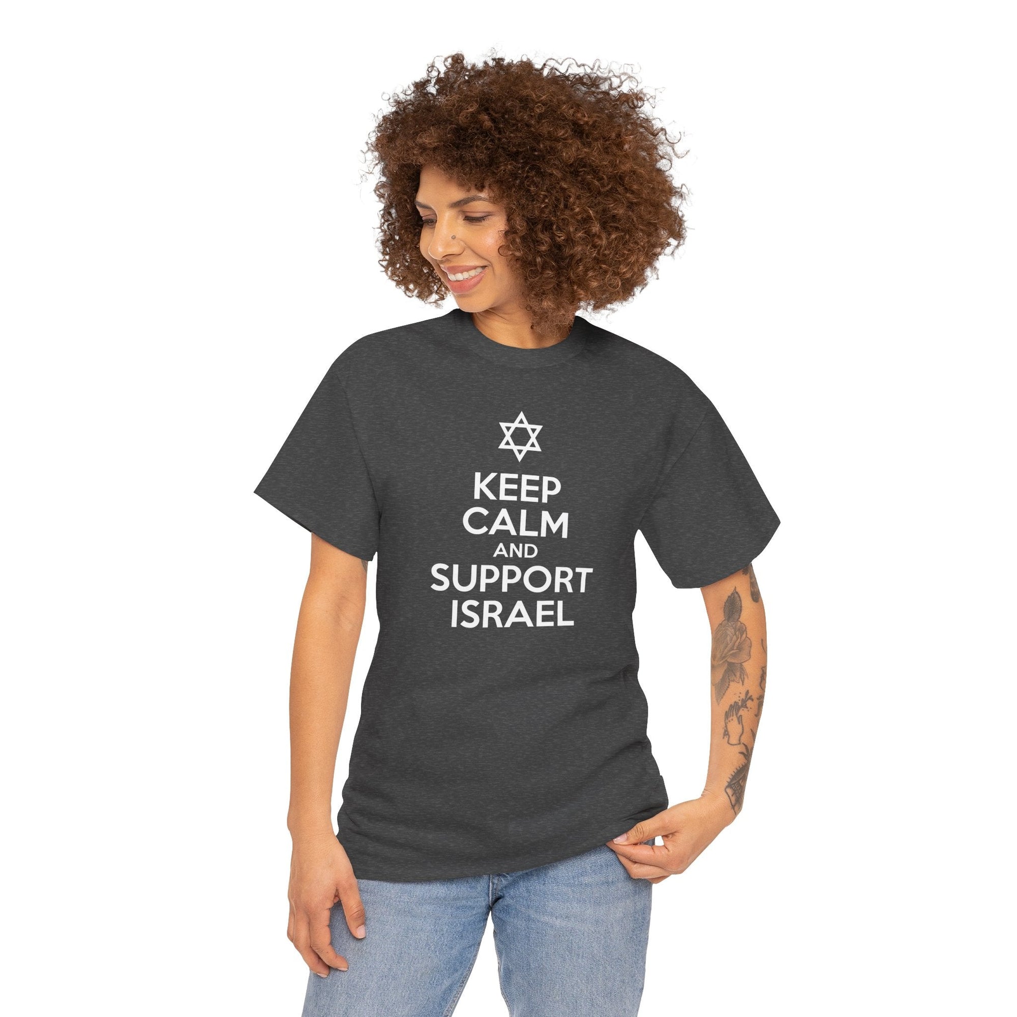 Keep Calm and Support Israel T-Shirt - Shop Israel