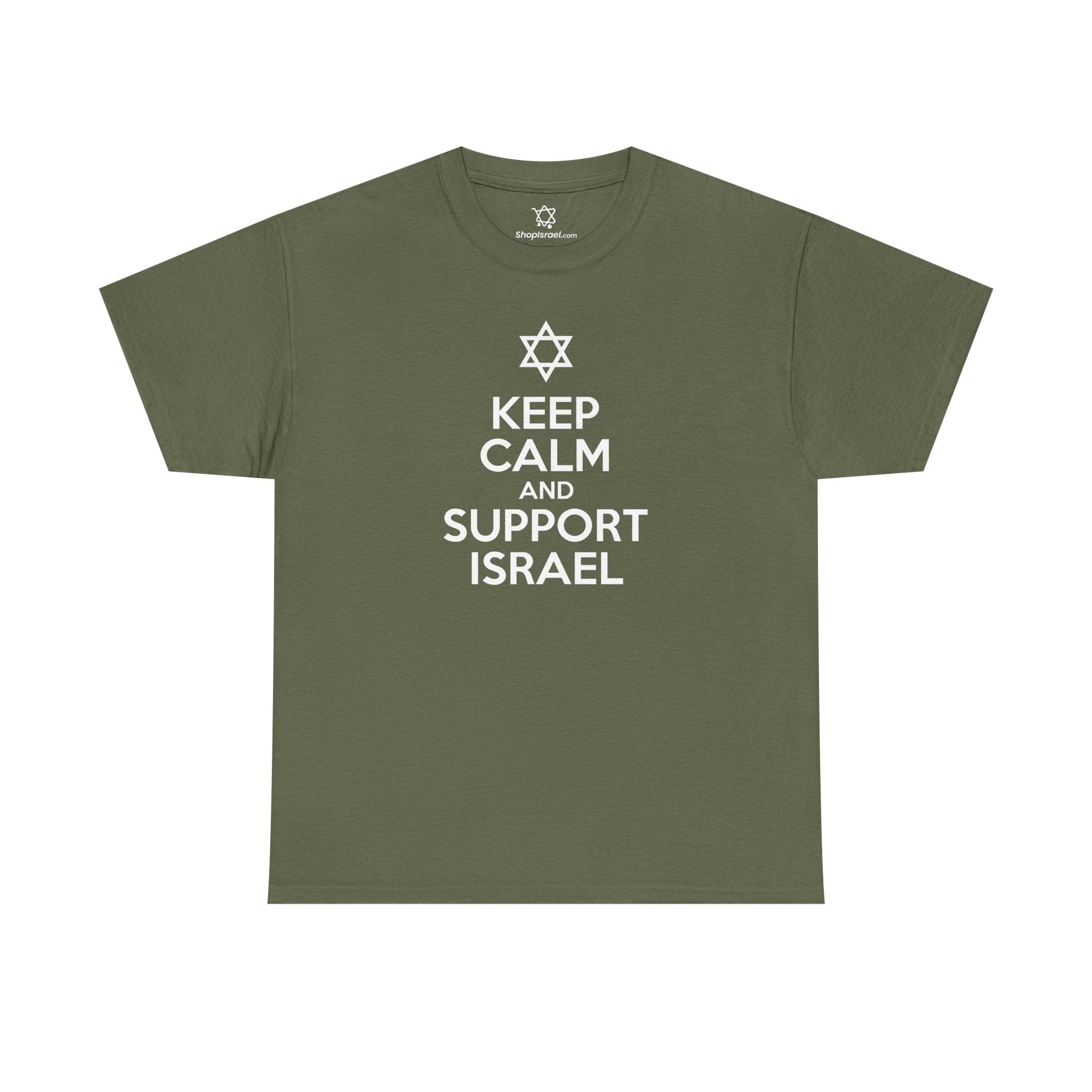 Keep Calm and Support Israel T-Shirt - Shop Israel