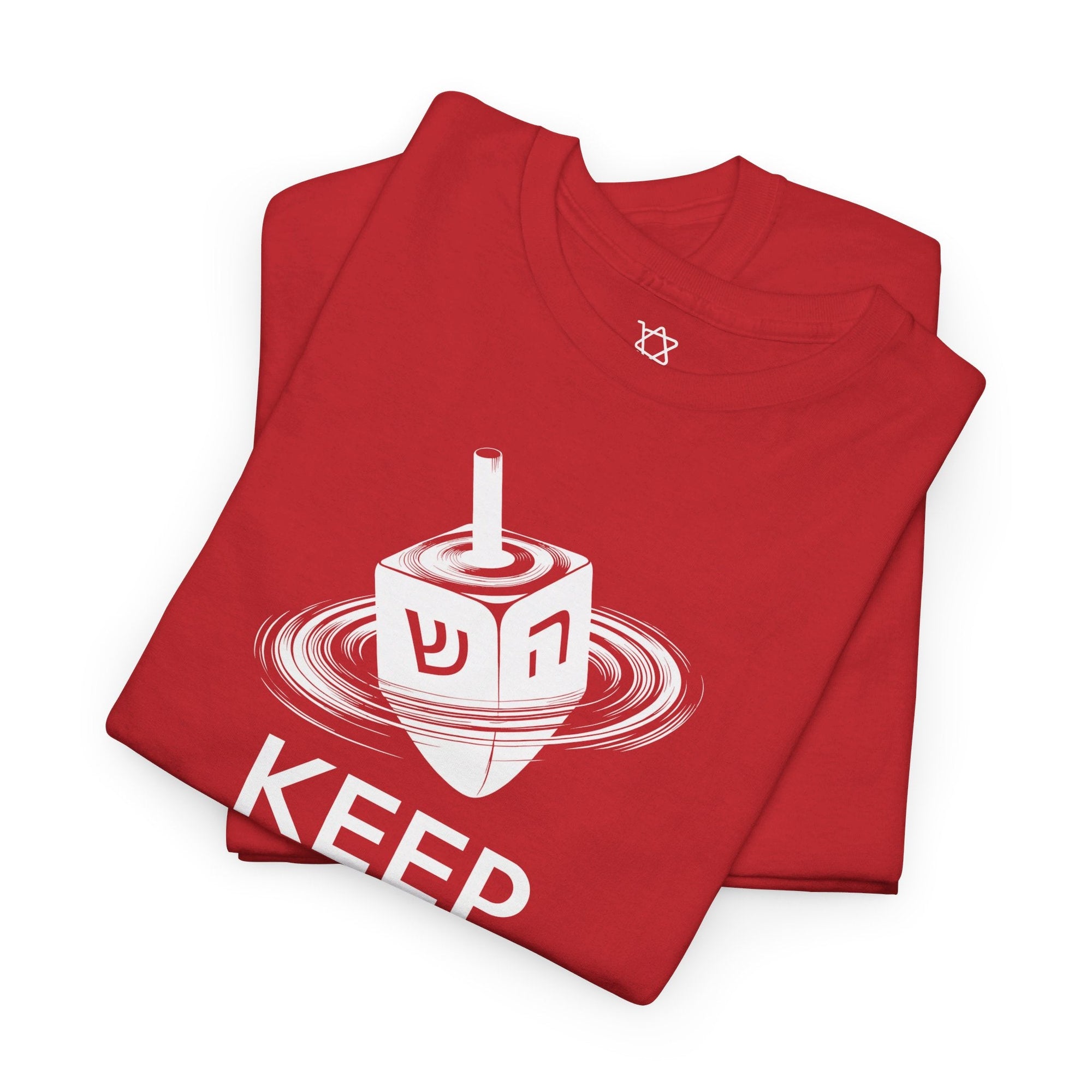 Keep Calm & Spin the Dreidel T - Shirt - Shop Israel