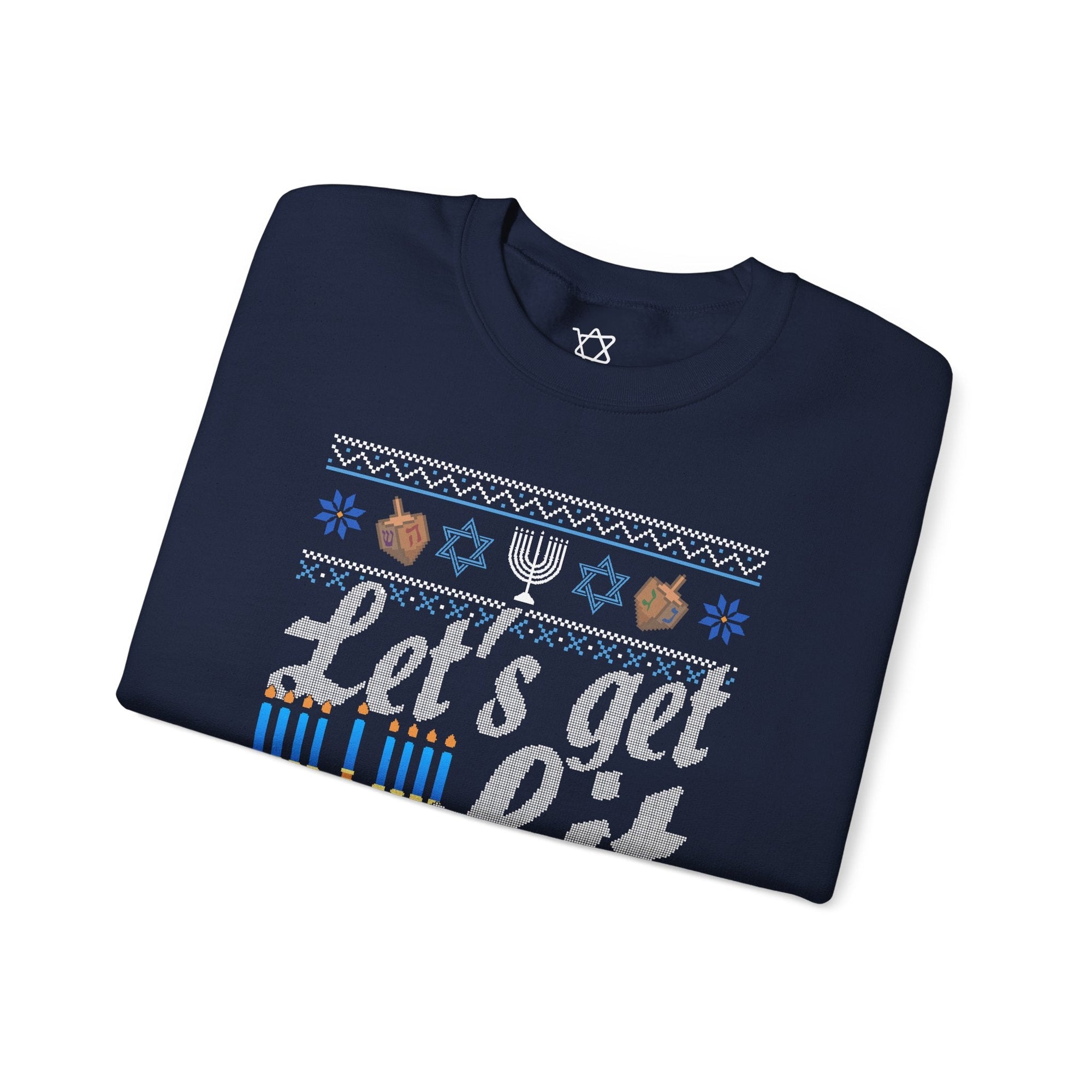 Let's Get Lit Ugly Hanukkah Sweater - Shop Israel