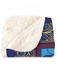 Magen David Tapestry Sherpa Blanket - Shop Israel