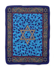 Magen David Tapestry Sherpa Blanket - Shop Israel