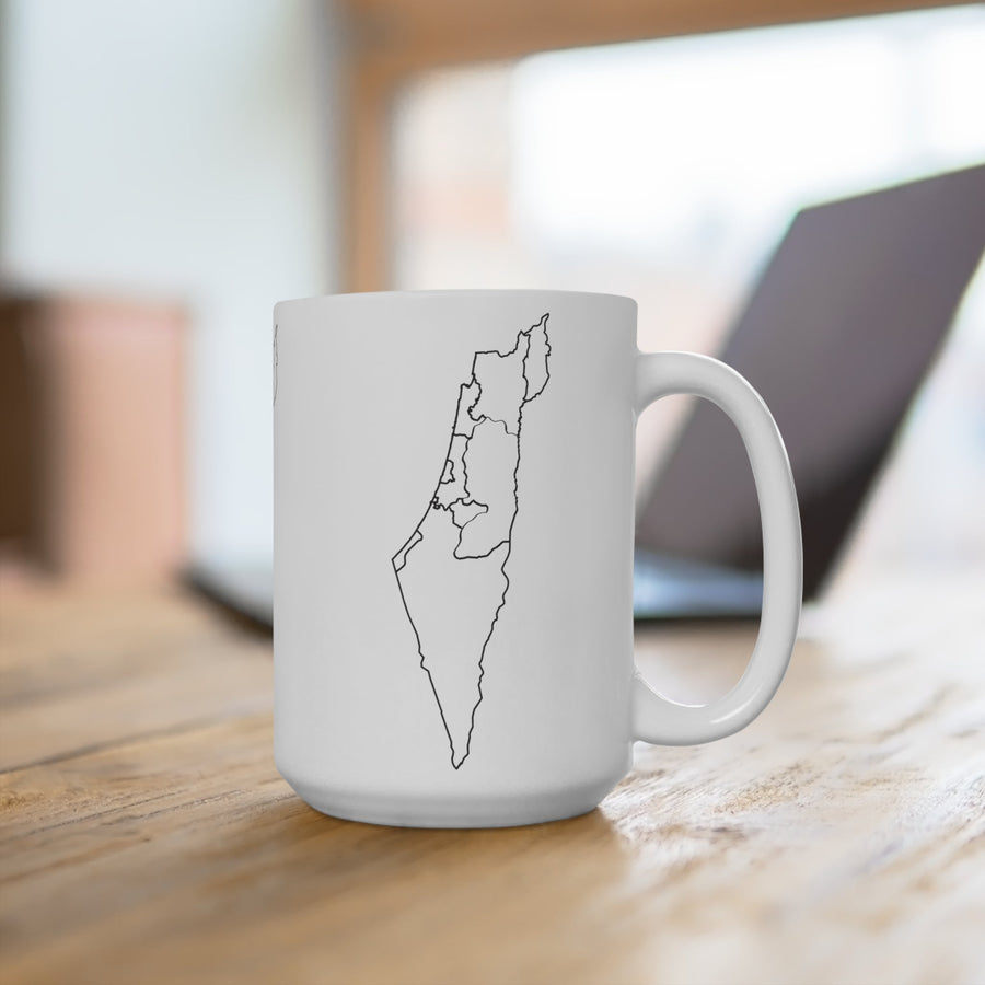 Map of Israel Ceramic Mug - Shop Israel