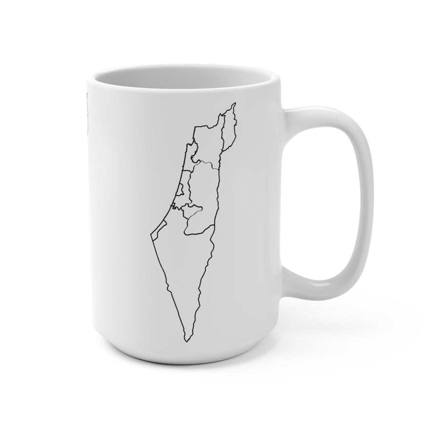 Map of Israel Ceramic Mug - Shop Israel